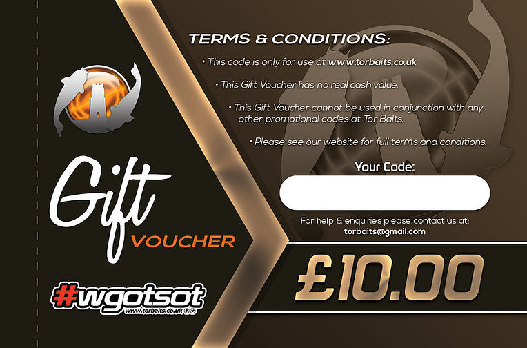 Tor Baits Gift Voucher TorBaits