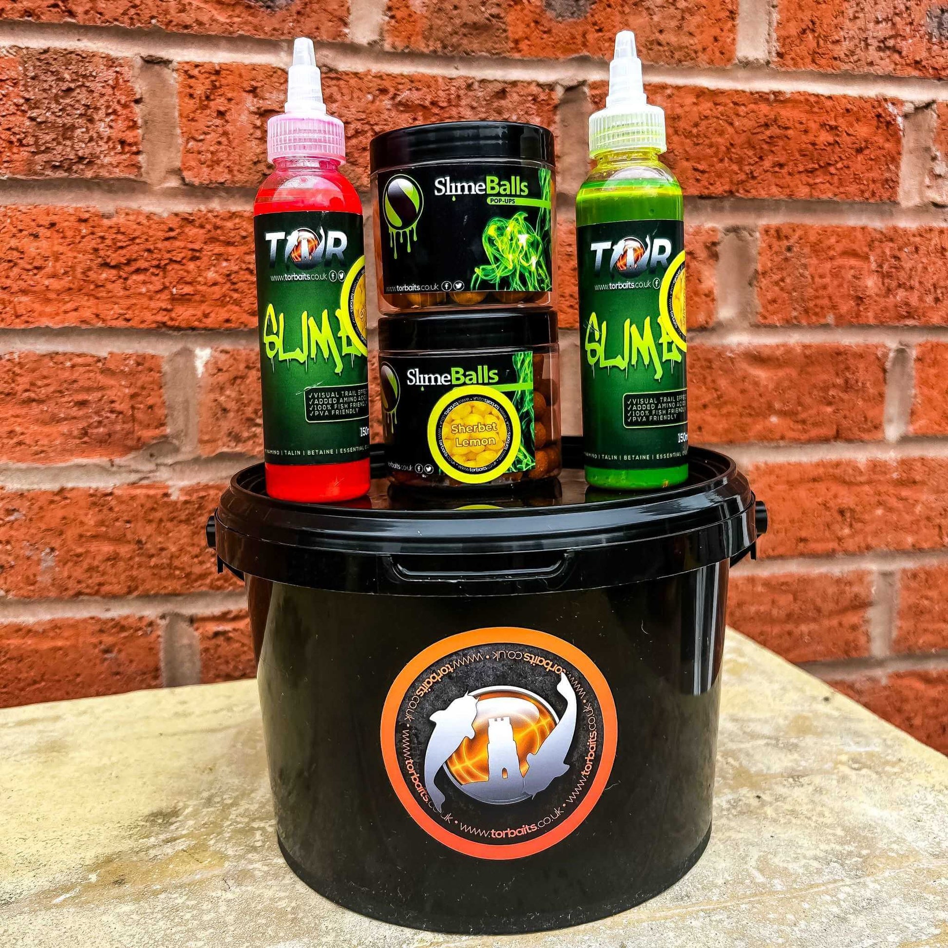 carp fishing bait bundle, with 2 slime bait smokes and slimeball hookbaits